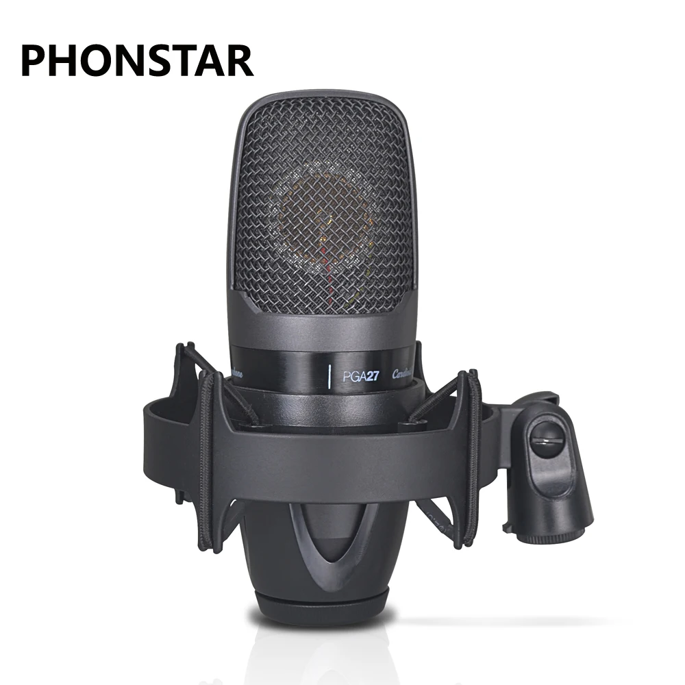 

PGA27 Large Diaphragm Side-Address Condenser Microphone for recording and live performance. Phantom power required.