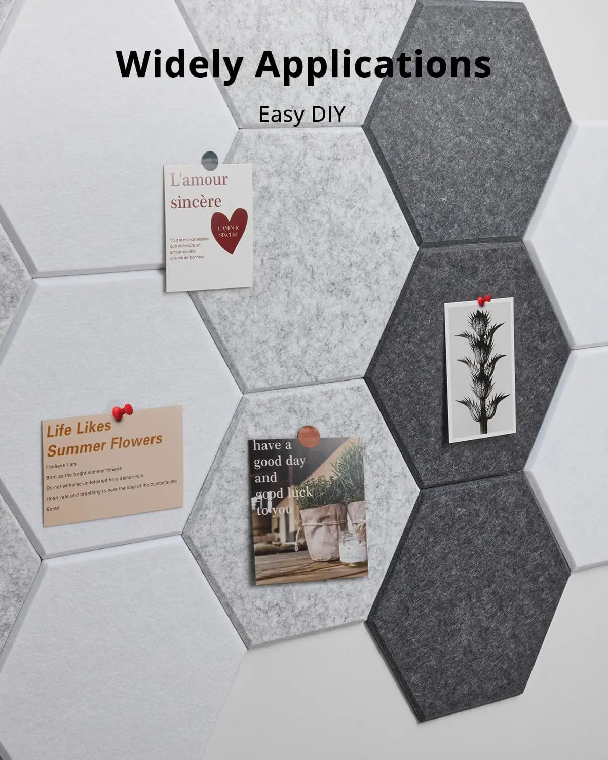 

Acoustic Panels Sound Proof Panels 6/12/18 Pcs High Density Hexagonal Design Absorb Noise Eliminate Echoes For Walls Drum Room