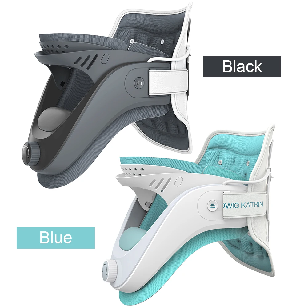 

Cervical Neck Traction Device Adjustable Neck Brace with Airbag Support Cervical Traction Device for Cervical Spine Alignment