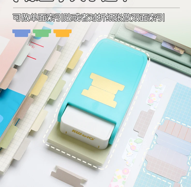 ルーズリーフの区切り文字ラベルパンチャーフラッグタブマーカー