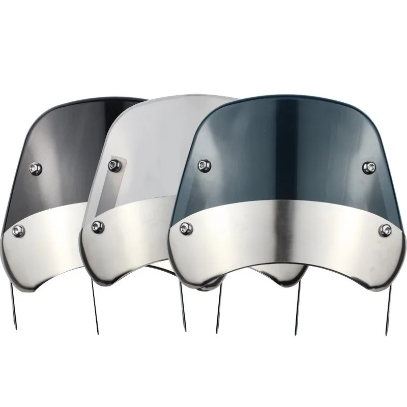 

Motorcycle retro windshield universal modified windshield headlight windshield Mavericks electric vehicle windshield
