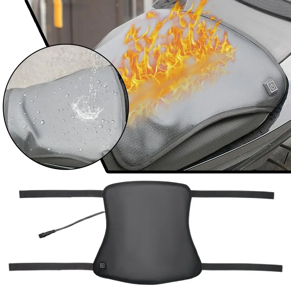 

12V Motorcycle Heated Seat Cushion Universal Three-level Temperature Control For Heating Winter Warmer Seat Cover Heated Pa F3Y5