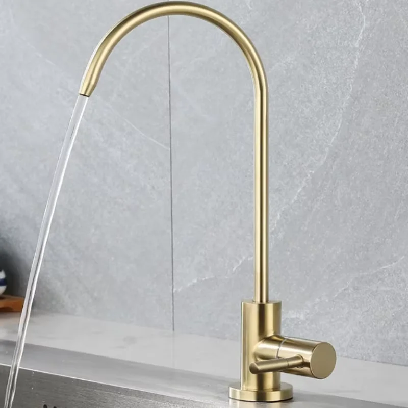 

Kitchen Filtered Faucet Stainless Steel Direct Purifier Direct Drinking Tap Single Cold Water Sink Fauce Water PurifyingFaucet