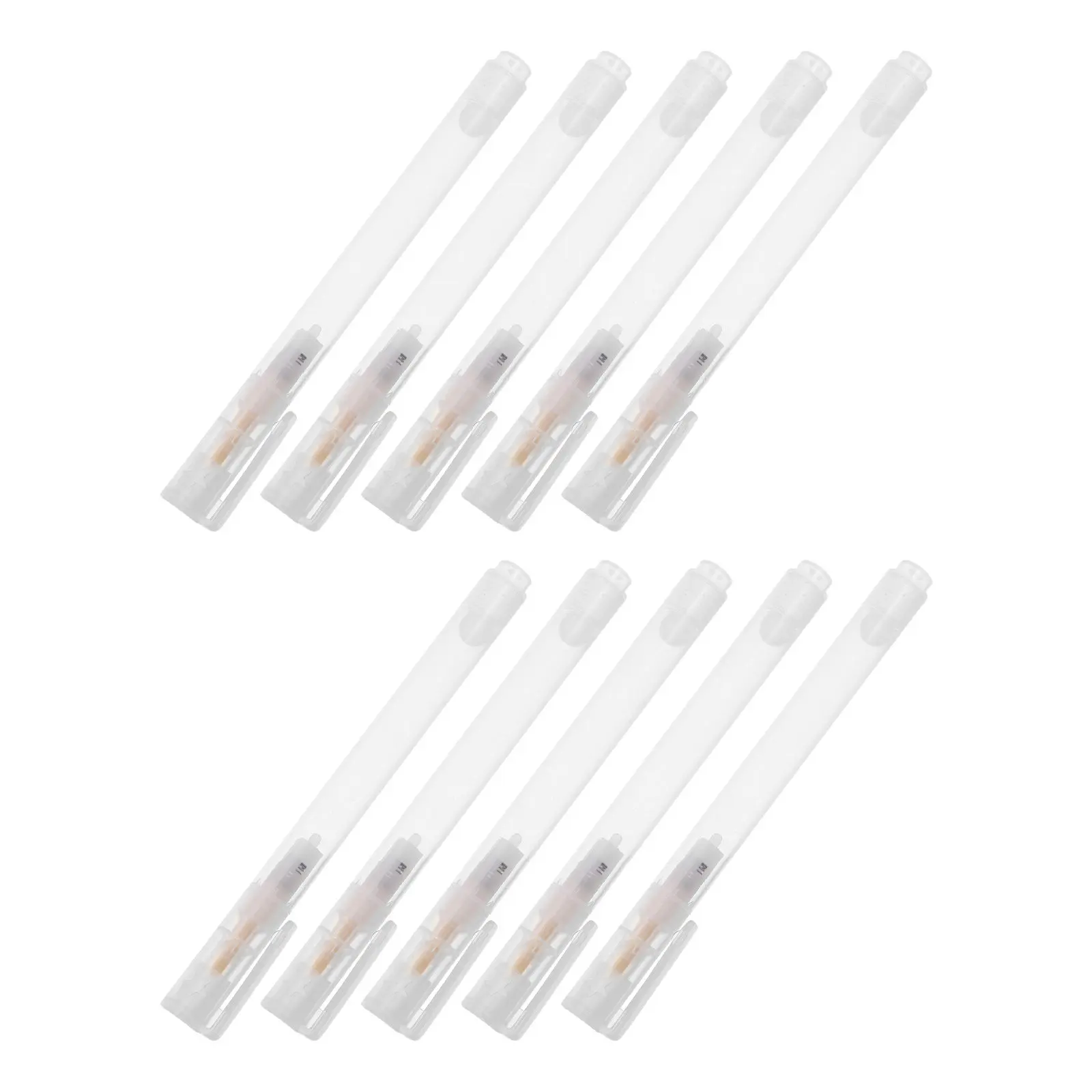 10Pcs Empty Paint Marker Tubes Clear Refillable Marker Body 3Mm Round Head for Wood Paper Drawing