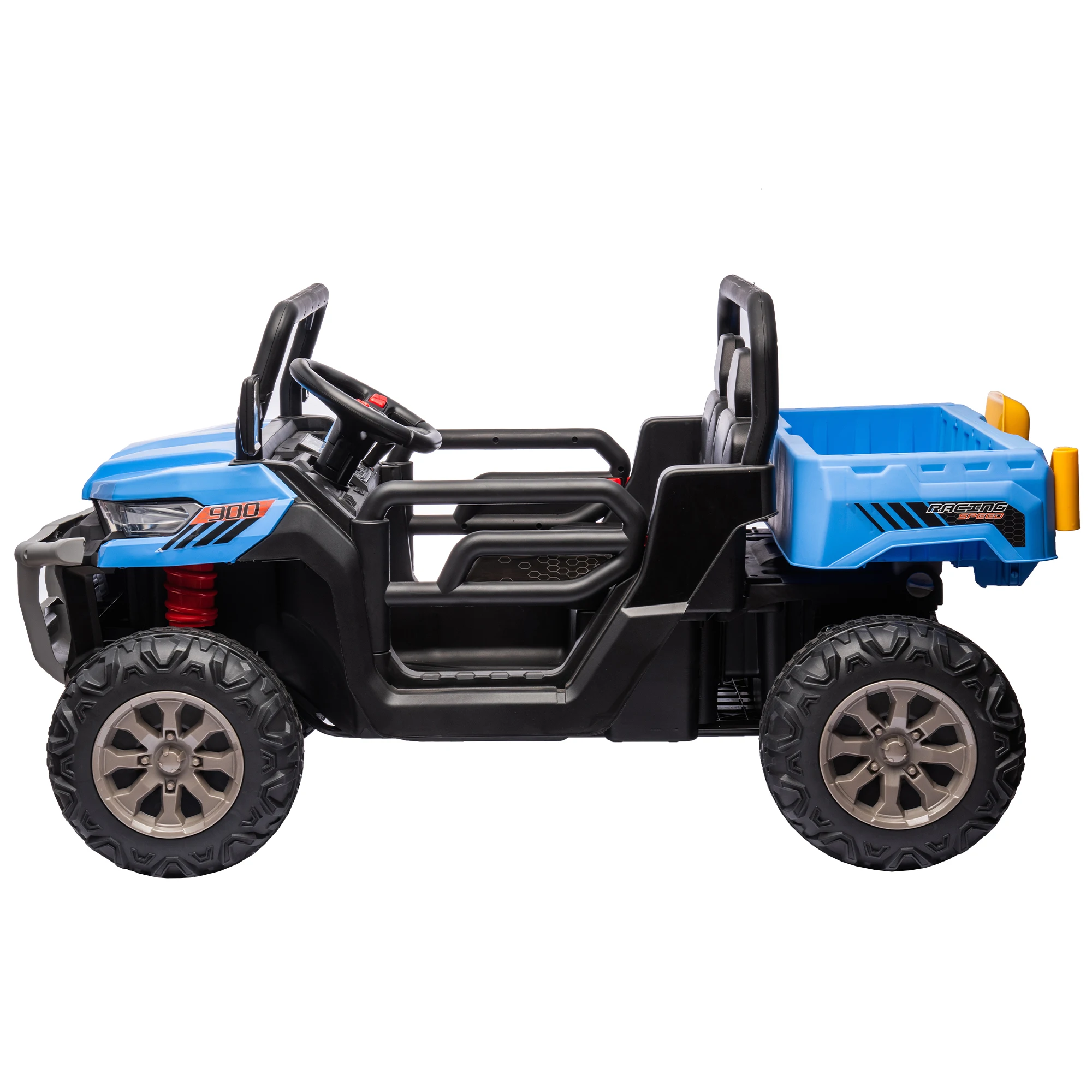 UTV-Camion à benne basculante avec télécommande, espace de rangement, moteur 2x200W, USB,MP3,Bluetooth, 24V, 3 ans et plus