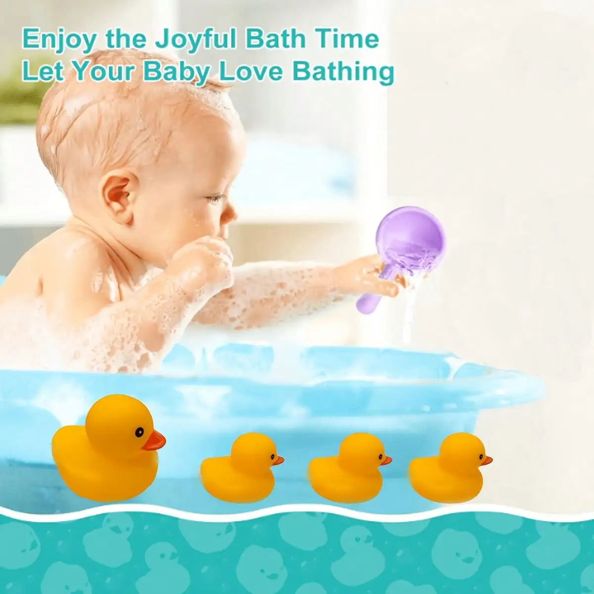 Cute Yellow Duck Bath Toy, Perfect for Bath and Pool Play, Fun Water Toy for Children, Pool Toy
