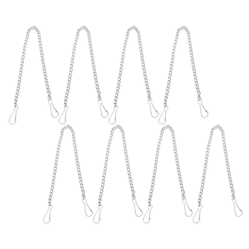 8Pcs Metal Hanging Chain High Strength Adjustable Length for Bills Signs Plants Bird Feeders Flower Baskets Hanging Chain
