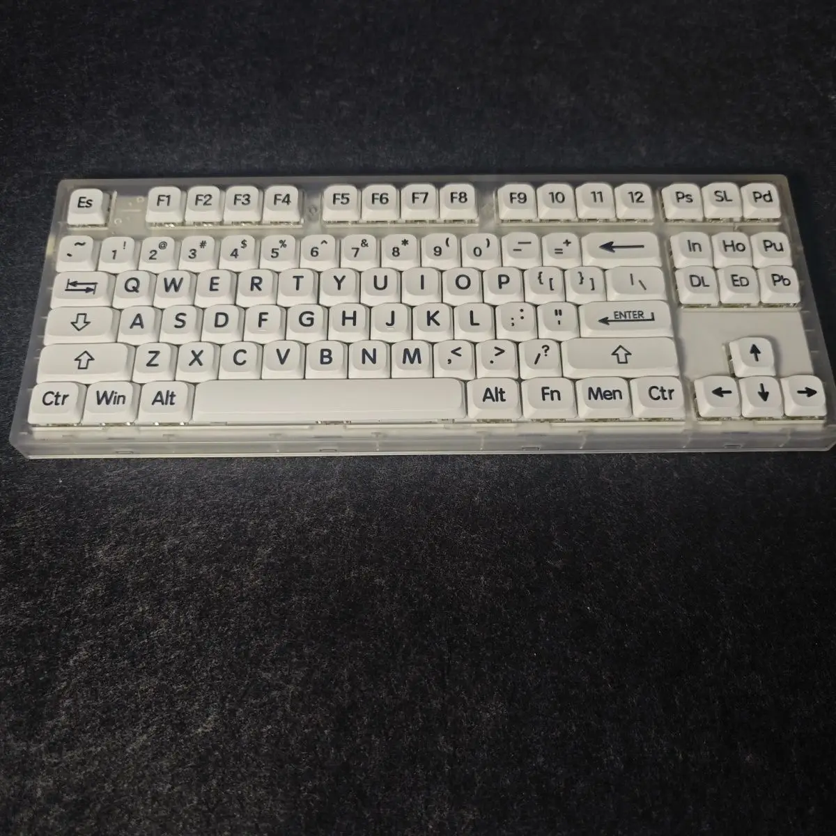 ロープロファイルキーキャップ 109キー Appleスタイルキーキャップ ダブルショットPBTキーキャップ MXスイッチ対応 60% 65% 75% ゲーマー向けメカニカルキーボードキャップ