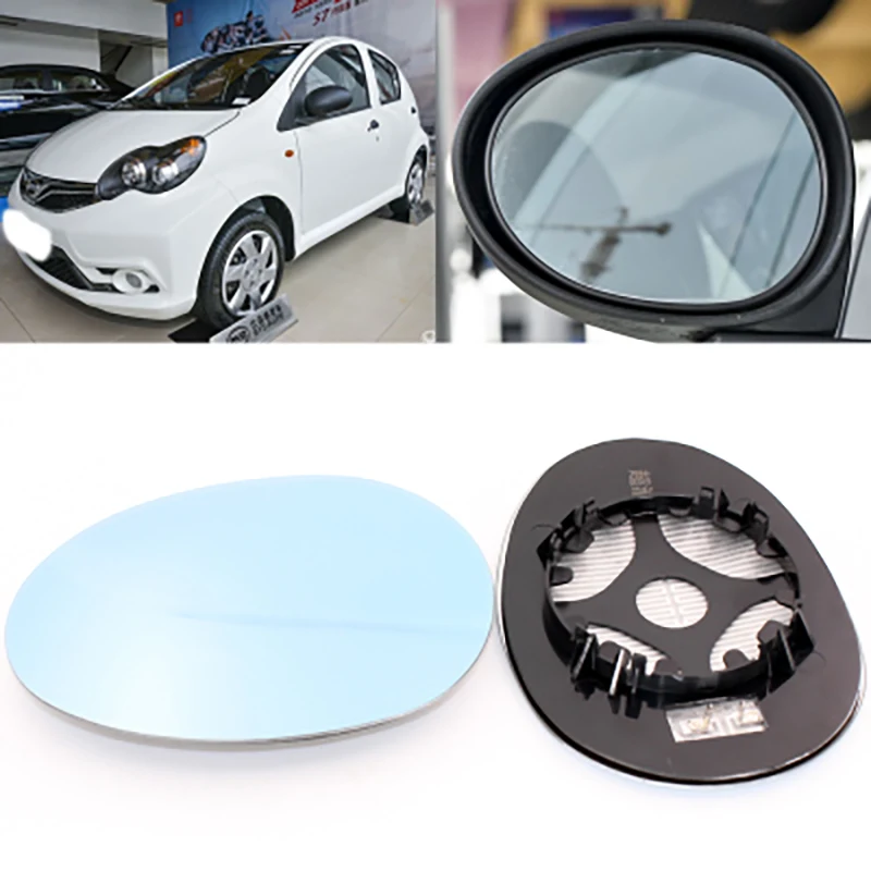 

For BYD F6 2010-2020 Heating Blue Lens Large Vision Rearview Mirror Wide Angle Demist Glass Anti-Glare Turn Single Lamp