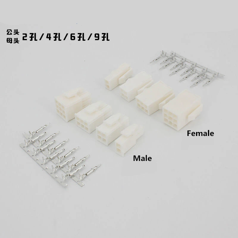 Servo Motor Connector End 4/6/9 Core Plug Male and Female with Needle Encoder Power Plug Terminals