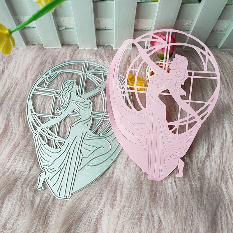 New Statue of a goddess metal cutting die mould scrapbook decoration embossed photo album decoration card making DIY handicrafts