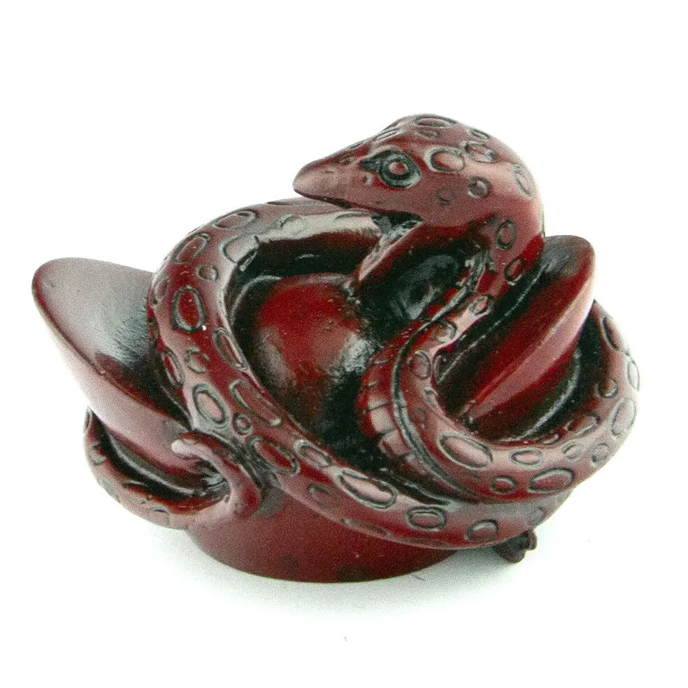 Statue Chinese Horoscope Zodiac Snake Figurine Feng Shui Animal Redwood Color