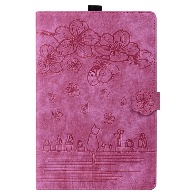 Tablet Cover For Huawei Honor Pad X7 8.7 inch 2025 Embossed Flowers Wallet Flip Stand Cover For Honor Pad X7 JMS-W09/JMS-L09