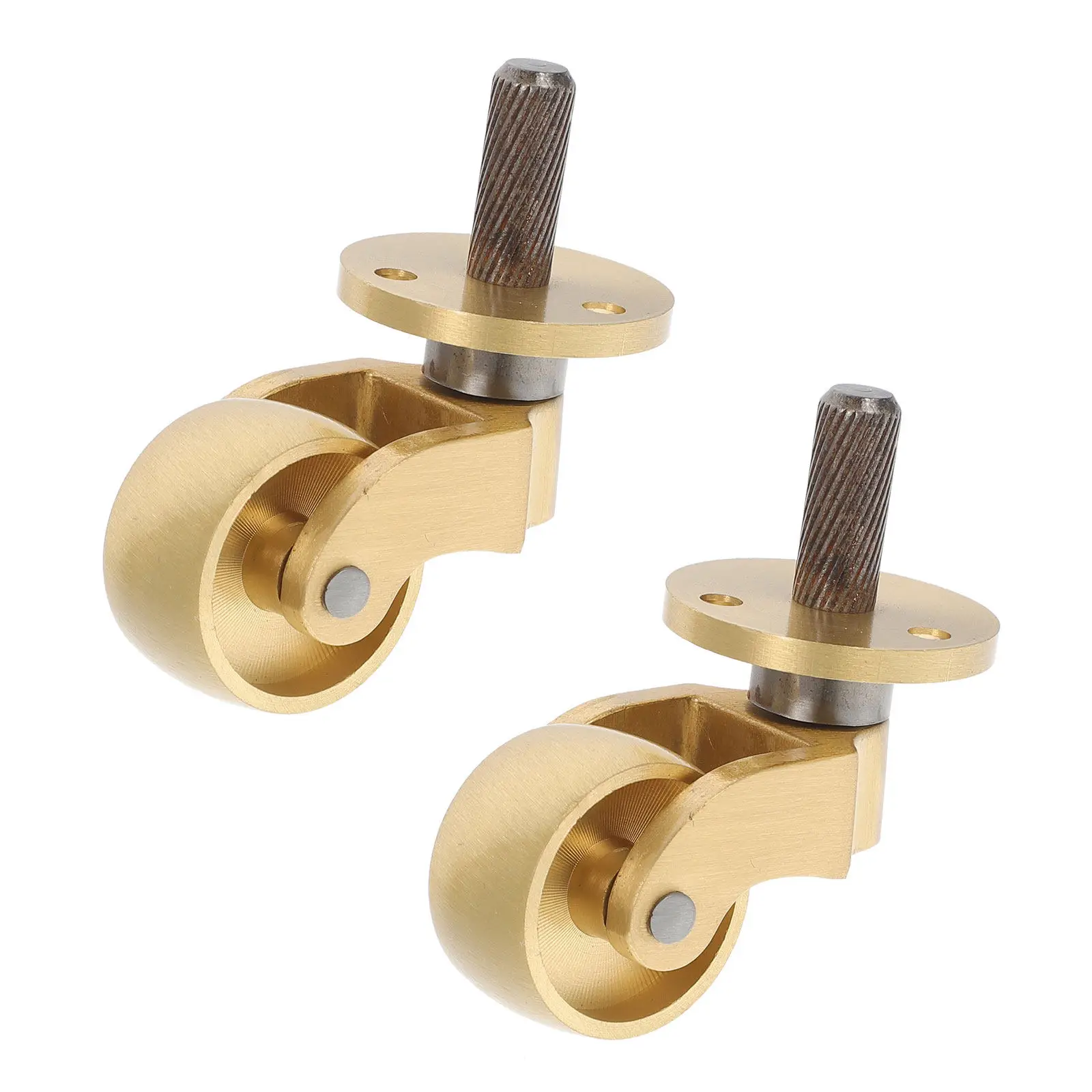 Heavy Duty Furniture Caster Brass Wheel 360 Swivel Universal Caster for Chairs Sofas Cabinets Sturdy Craftsmanship Easy Install