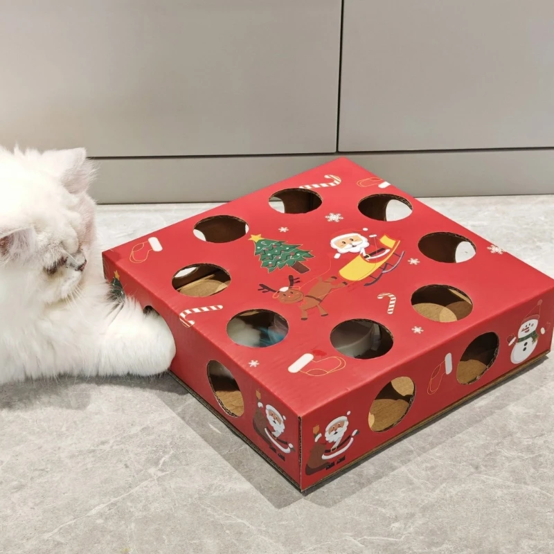 Jouet pour chats, Teaser automatique, jouet auto-jouable, jouet mobile électrique noël