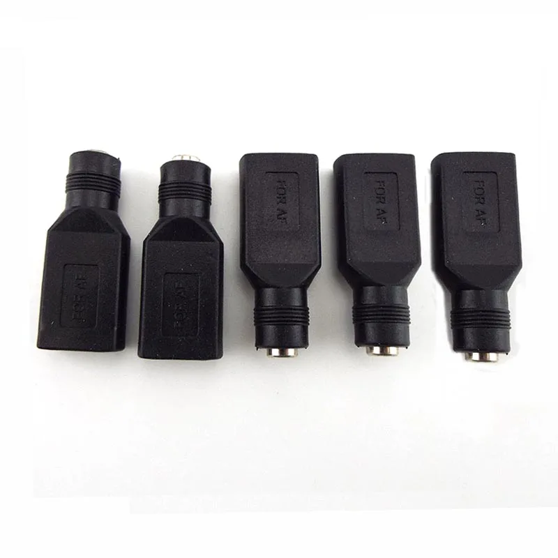 5V USB Female Jack to Round Head Hole 5.5 x 2.1mm Female Jack DC Power Interface Conversion Charger Adapter Connector C3