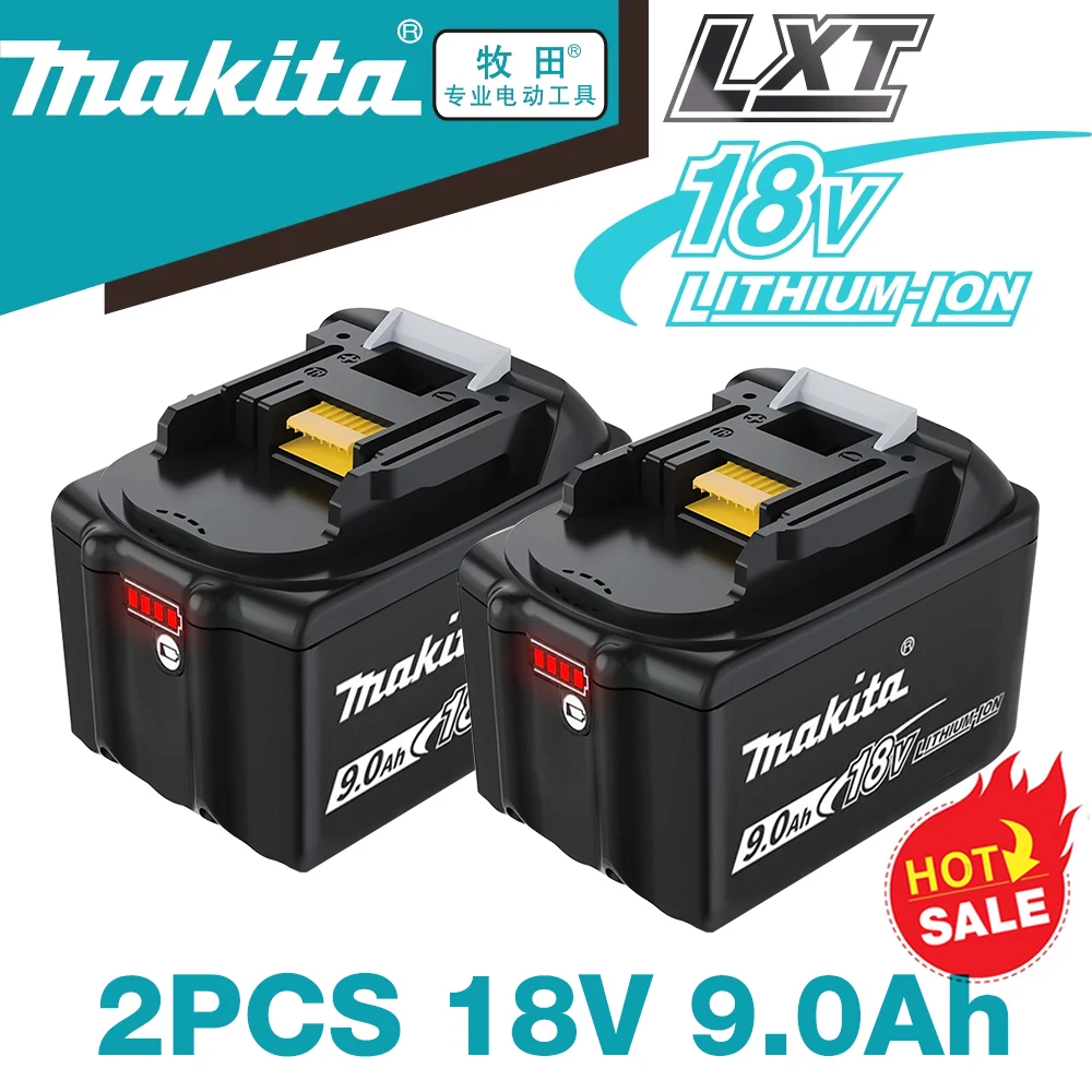 

Makita 18V 9.0Ah Battery for Power Tool BL1830 BL1840 BL1850 BL1860 1890 18 v 18Volt 9000mAh Lithium-Ion Replacement 9A