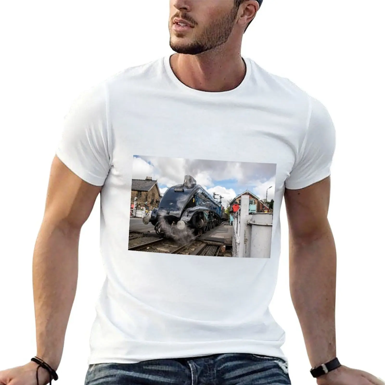 60007 Sir Nigel Gresley T-Shirt man t shirt cotton high quality essential t shirt t shirts for man cotton funny T-shirt