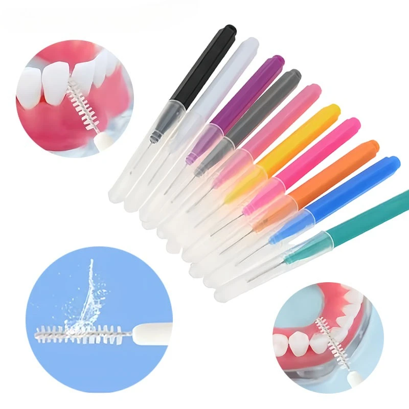 Disposable Type Interdental Brush Orthodontic Interdental Brush with Soft Bristles Interdental Brush for Orthodontic Treatment