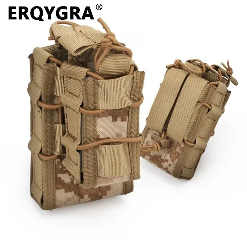 

ERQYGRA Tactical Storage Double Bag Magazine Pouches Rifle Cartridge Clip Hunting Sports System Accessories Paintball Airsoft