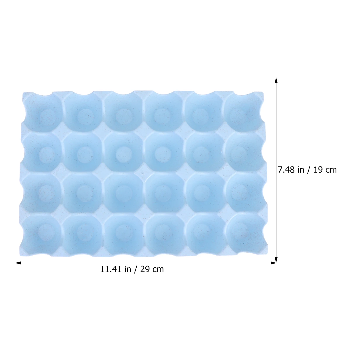 

Egg Holder Storage Box 24 Grids Thick Durable Anti-Fall Stacked Space-Saving Organizer for Refrigerator Egg Container