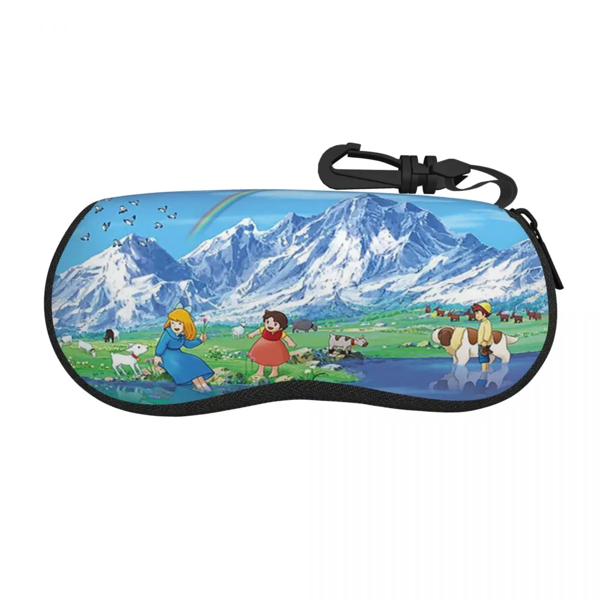 هايدي فتاة جبال الألب نظارات حالة الطباعة الملحقات الكرتون أنيمي نظارات صندوق تخزين حامي النظارات مربع #1