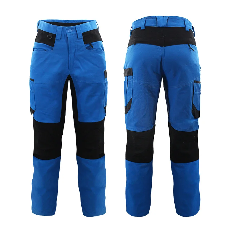 Men\'s carperner 100% cotton work pants men workwear muti pockets electrician work trousers