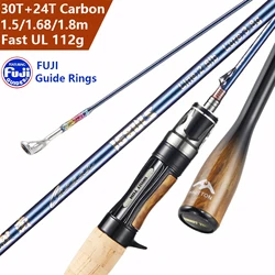 FUJI Guide Rings UL Ultralight Carbon Fiber Lure Rod,Spinning / Casting Rod,Trout,Bass,Carp Fishing Rod,Stream Fishing Pole Tool