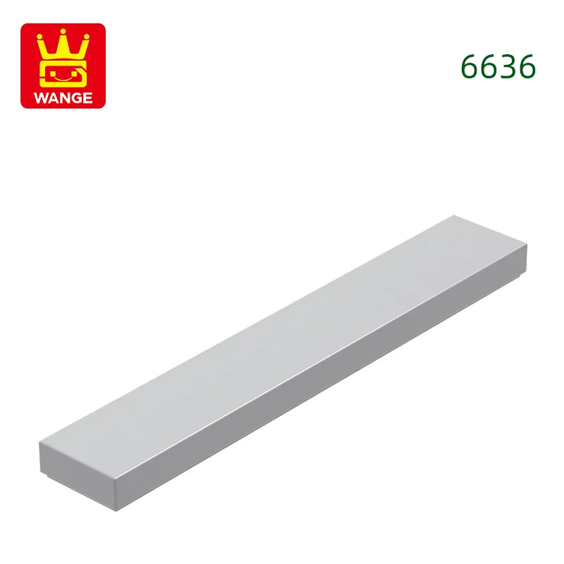 Wange 121 stks/partij 6636 1x6 Tegel Bouwsteen Moc Klassieke Accessoires Compatibel met Baksteen Kinderen Speelgoed geschenkdoos