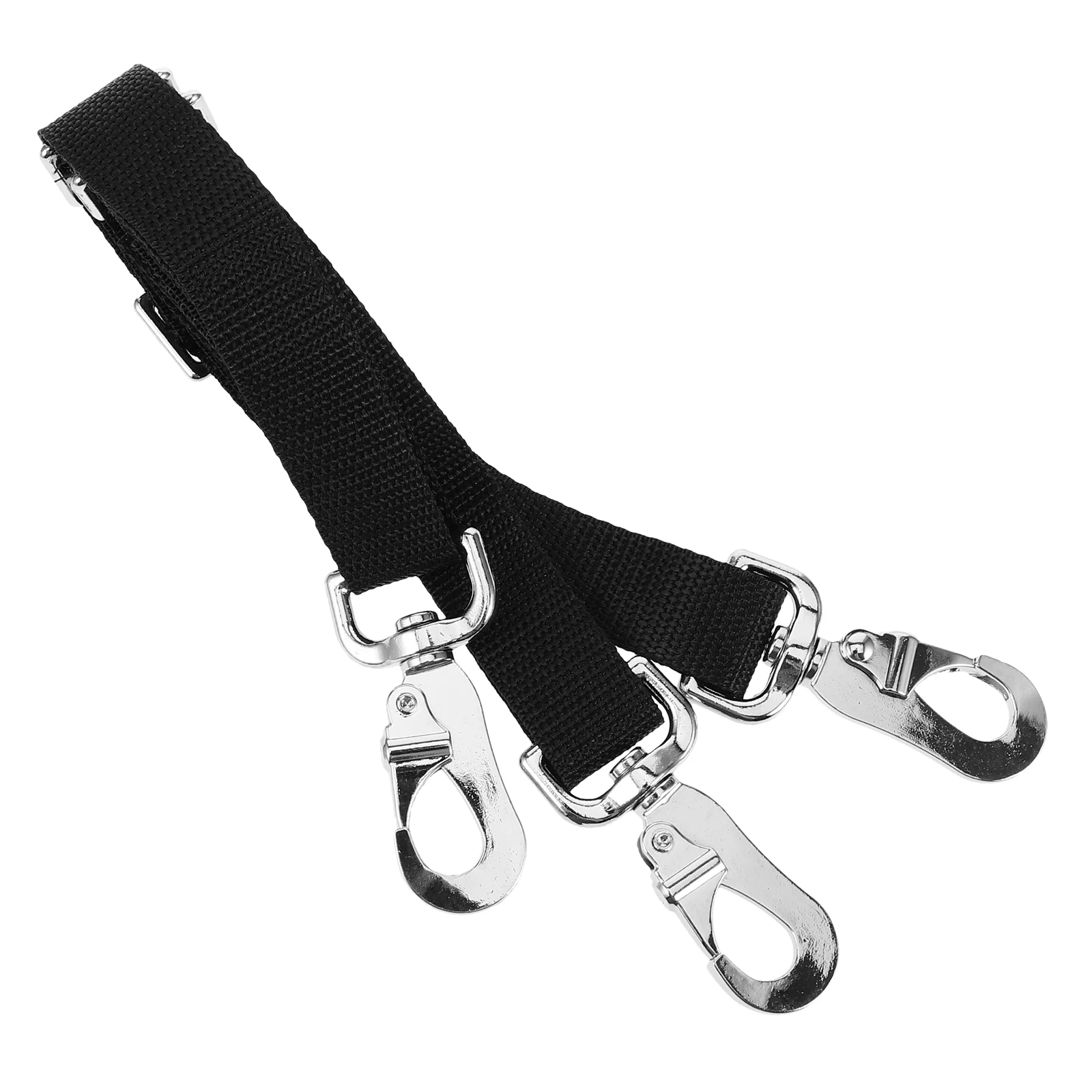 

3pcs Adjustable Nylon Belt for Horse Bucket Durable Webbing Black Color Stud-farm Fixed Supply Hanging Rope Water Hay Feeding