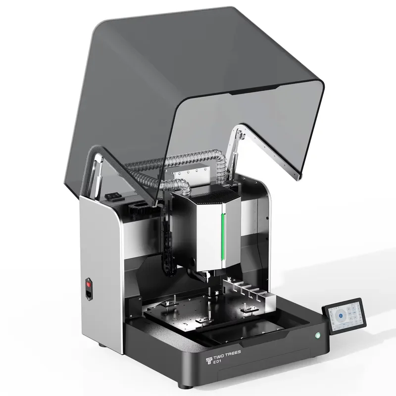 For ED1 3/4-Axis CNC Engraving Machine with ATC Fourth Axis Module 600W Spindle Motor Mach3 Compatible High Precision