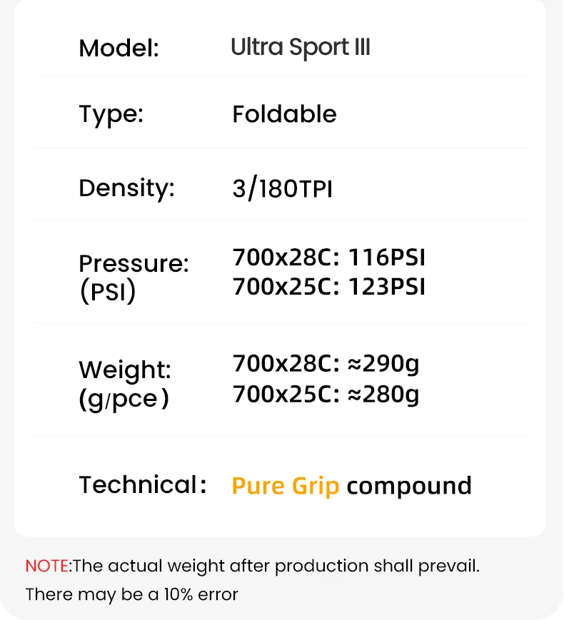 Continental Rennradreifen ULTRA Sport III & GRAND Sport Race 700× 25C /28C/32C Rennrad Nicht-Faltbarer / Faltbarer Gravel-Reifen – Detail 4