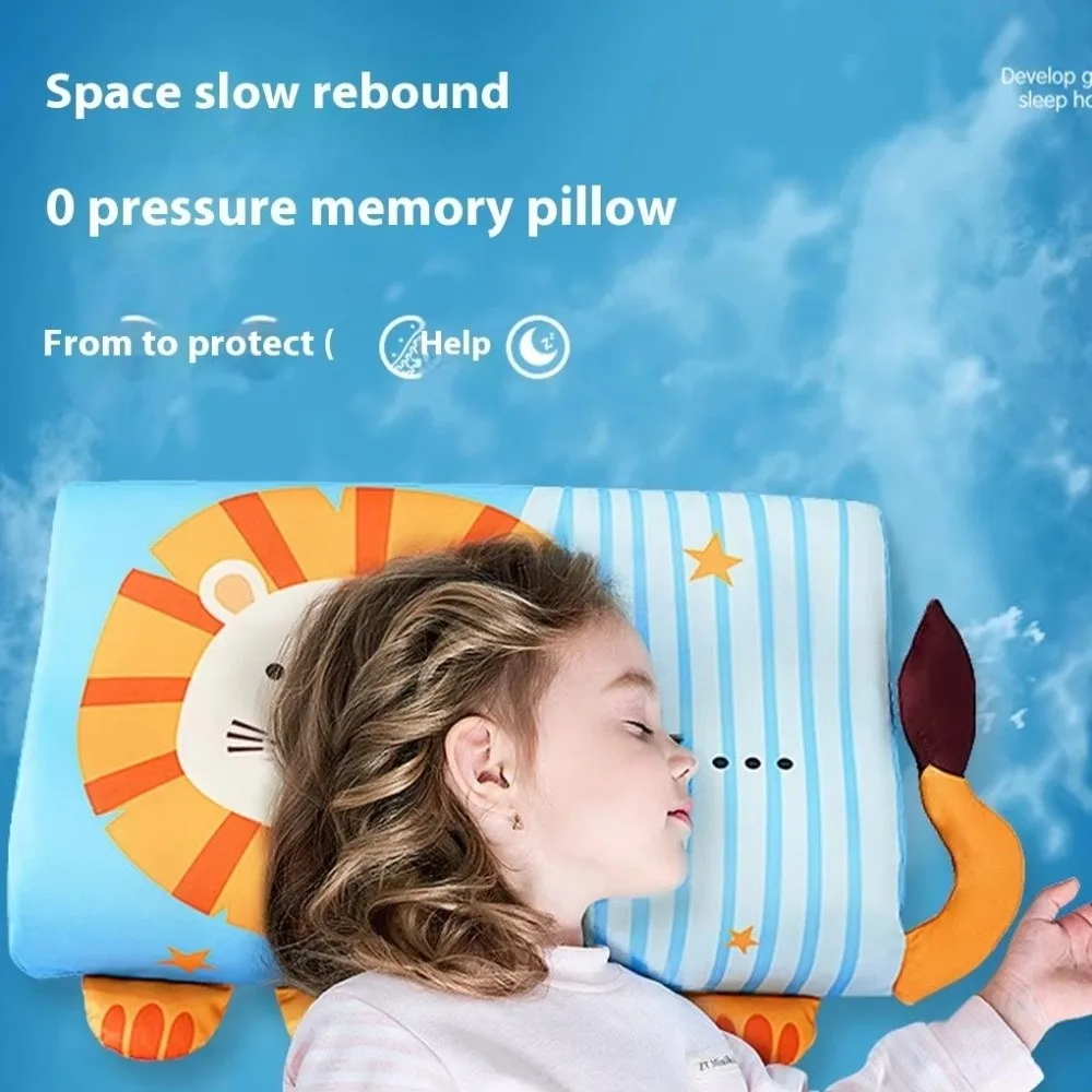 

Soft Memory Foam Toddler Pillow Breathable Slow Rebound Neck Pillows Washable Ergonomic Travel Cushion Sleep