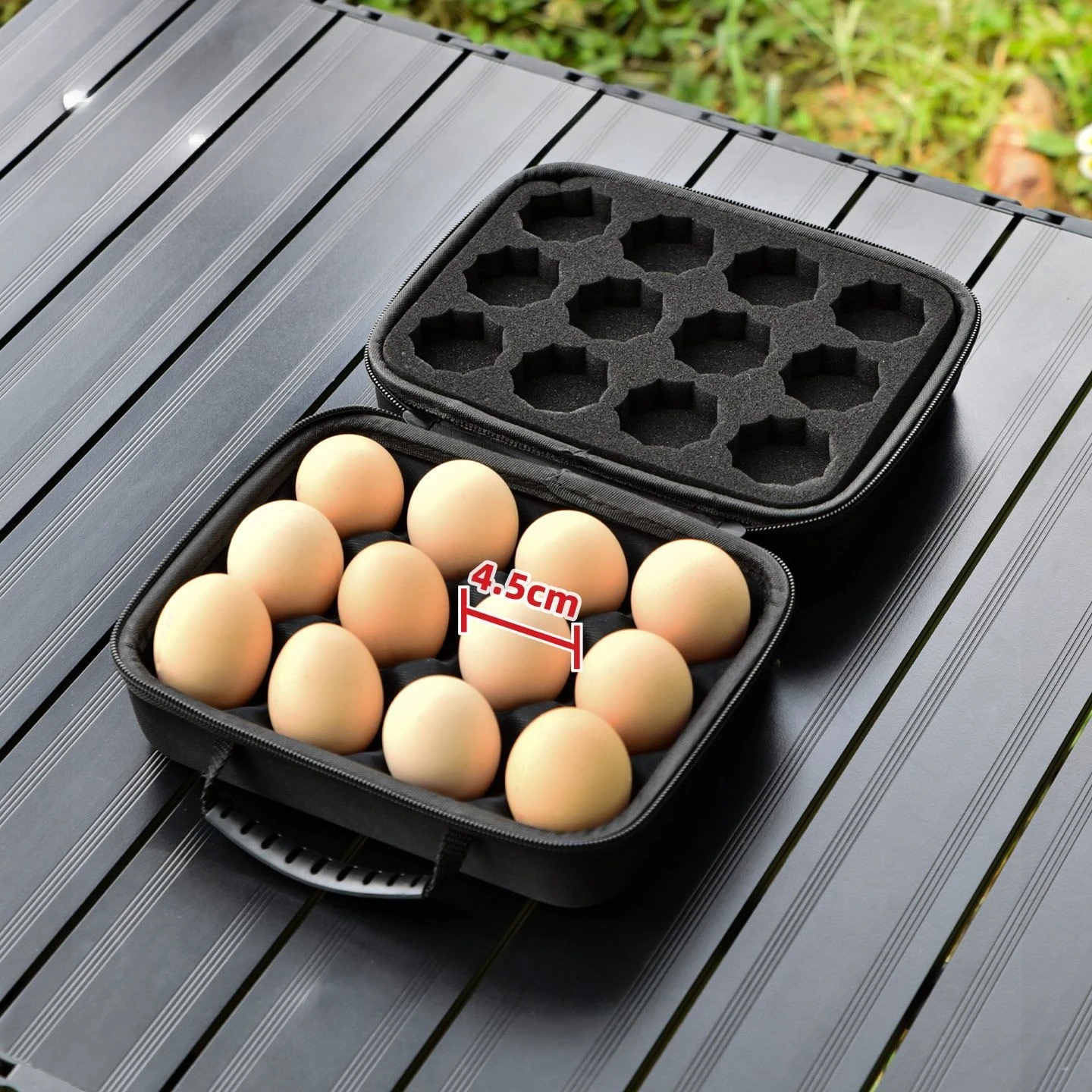 

Shockproof EVA Egg Carrier - Portable 12-Egg Holder for Camping & Travel, Durable & Lightweight #CampingEssentials #OutdoorGear