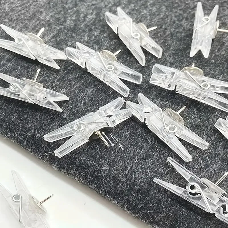 

20 шт. декоративные прозрачные канцелярские кнопки — для пробковой доски, фотографий, документов, карточек, офиса, классной комнаты, дома, поделок