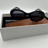 New Women's Oval Sunglasses Brand Designer Women's Glasses Retro Party Sunglasses