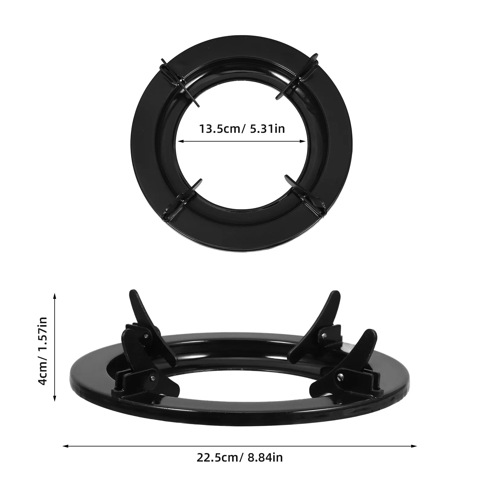 Universal Wok Stand for Gas Hob High Reliability Metal Stove Trivet Even Heat Distribution Stable Cooktop Rack for Outdoor