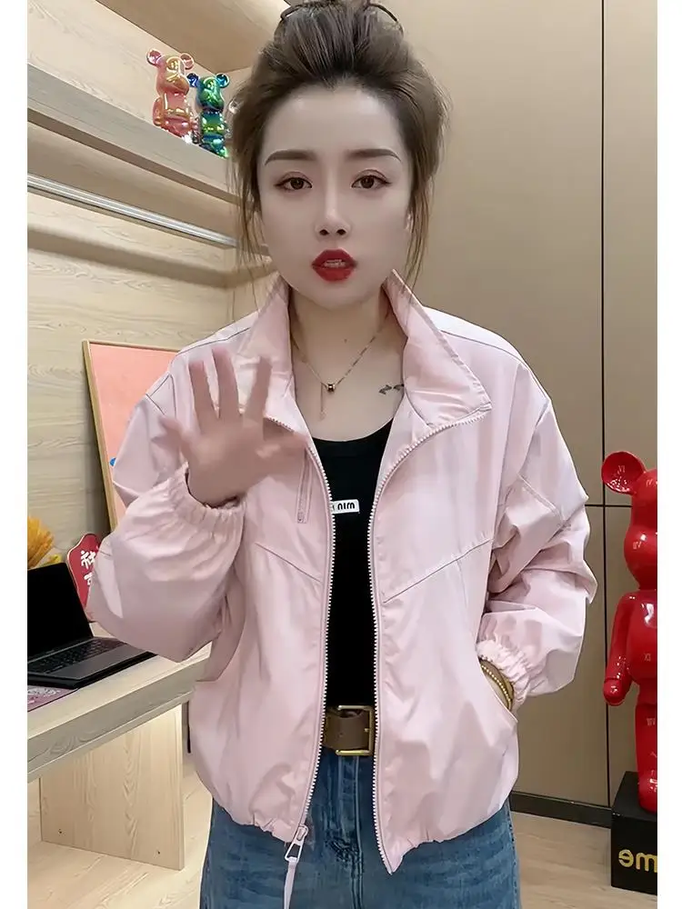 

Модный женский тюнер с двойной молнией, весна 202, новый свободный повседневный универсальный тюнер с застежкой-молнией сверху C...