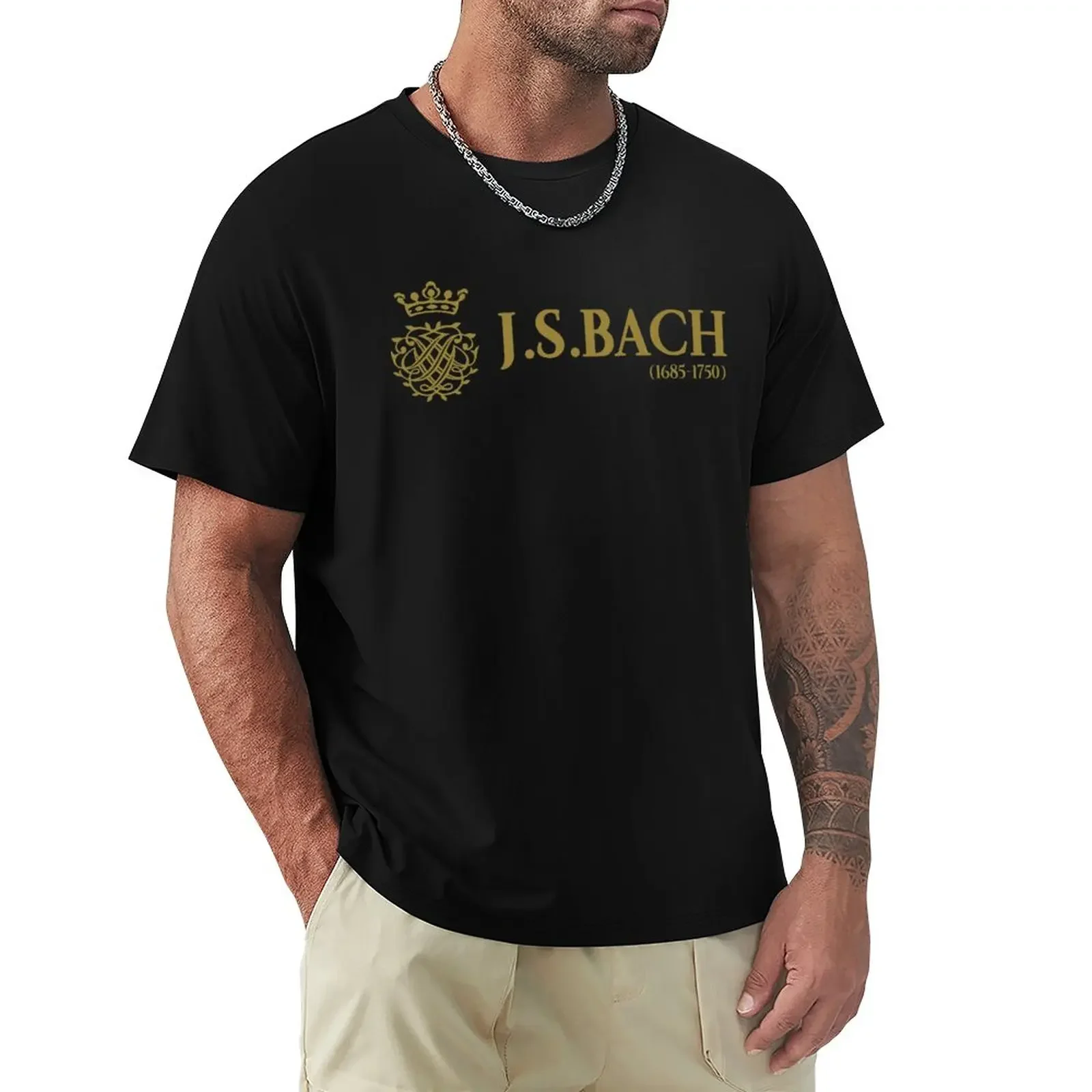 Johann Sebastian Bach T-Shirt anime figures essential t shirt customs design your own designer shirts t shirt for men