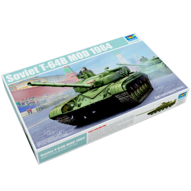 

Trumpeter 05521 1/35, советский T-64B Mod 1984 MBT, основной боевой танк, военная пластиковая коллекция игрушек, сборная модель, строительный комплект