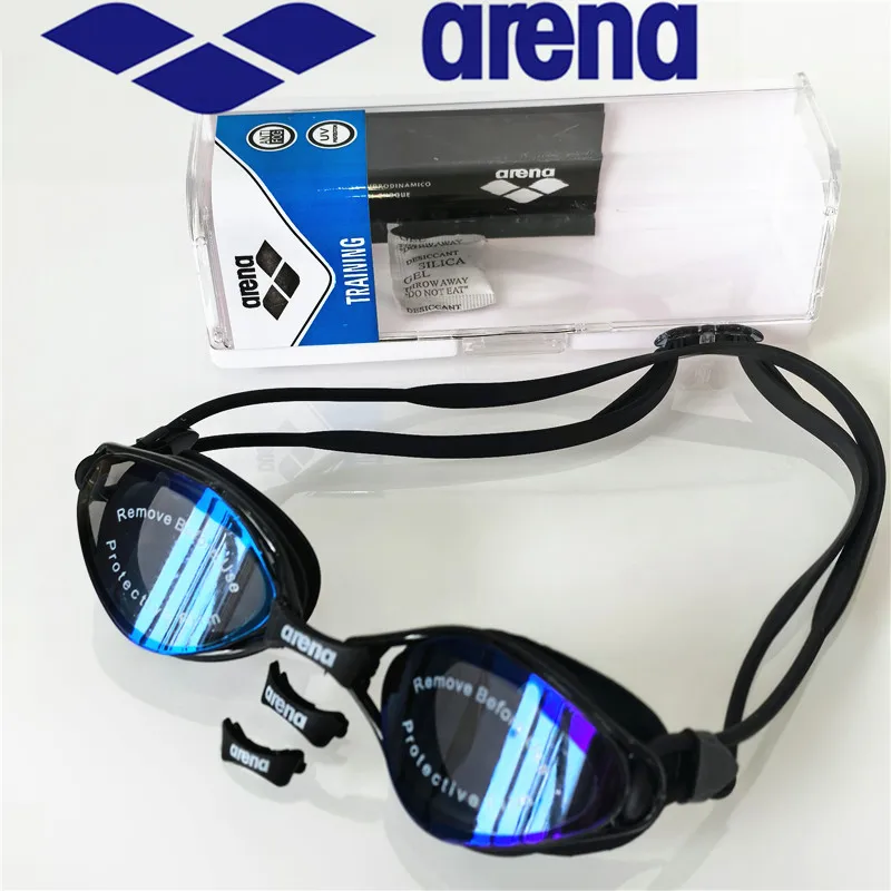 ARENA 전문 방수 및 안개 방지 고화질 성인 수영 고글 실리콘 수영 모자