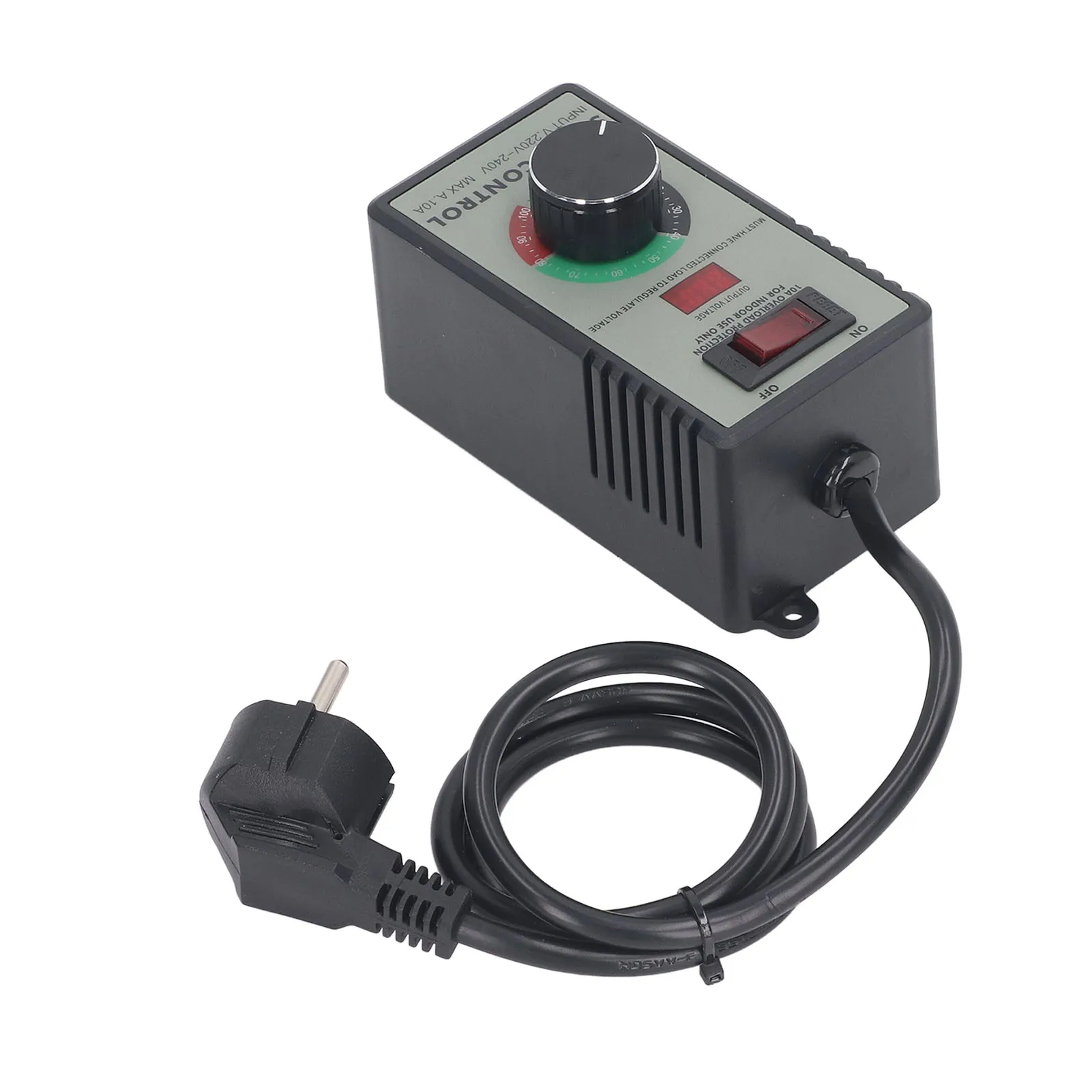 AC Motor Speed Controller Electric Fan Variable Speed Controller With 10A Universal Socket 4000W