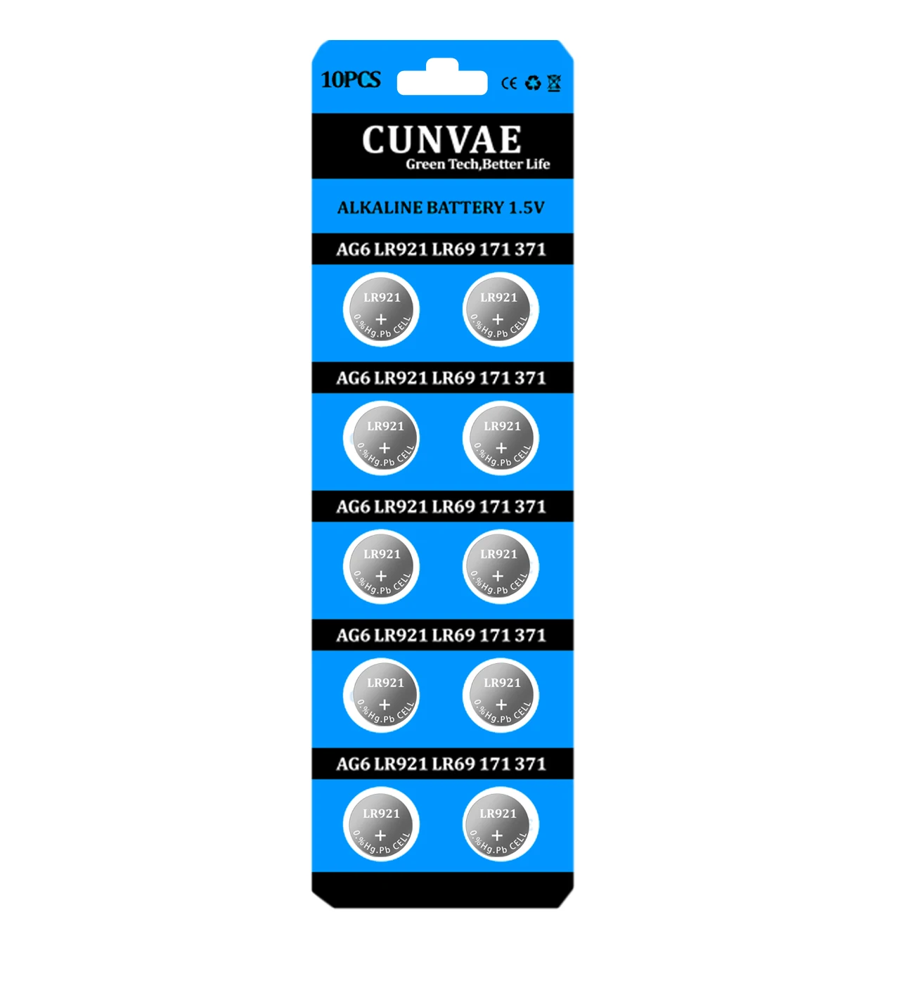 10PC/20PC AG6 371 SR920W AG6 920 LR920 LR69 171 370A 371A SR626SW 1.5V Button Coins Cell Watch Batteries for Watch Calculator