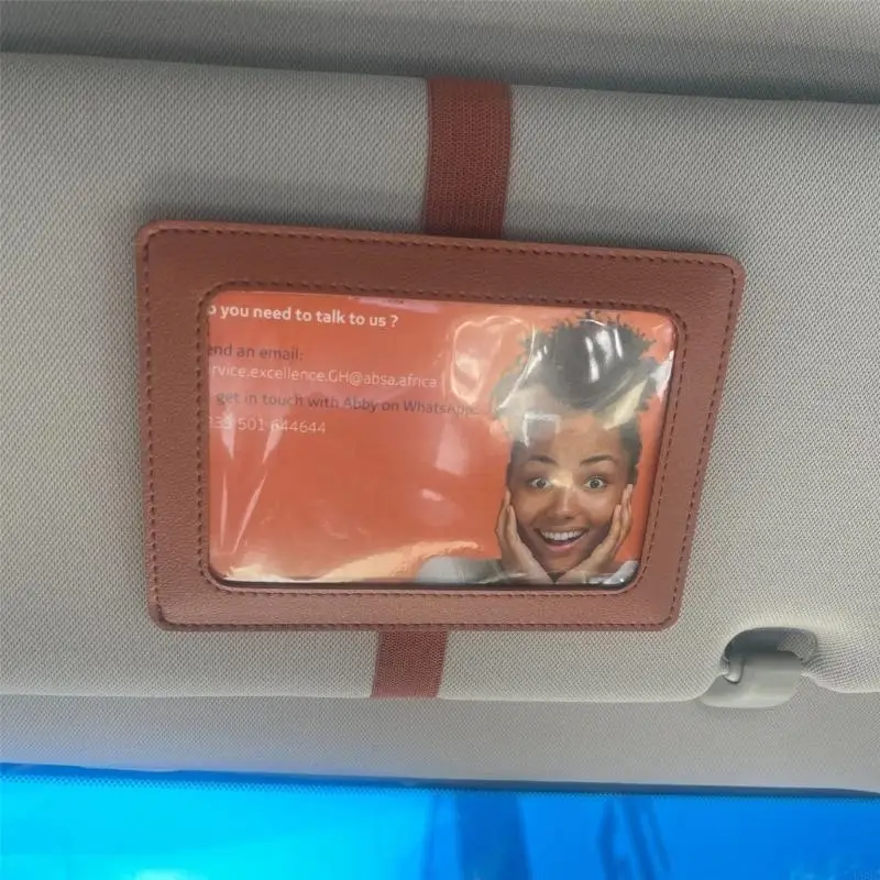 Car Sunvisor Clip Photo Holder for Easy Installation Quick Photo Change New