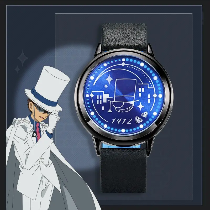 Detective Conan Anime Led Watch Rei Shinichi Ai Ran Manga Role Action Figure Cosplay Gift cool Chrismas Gifts