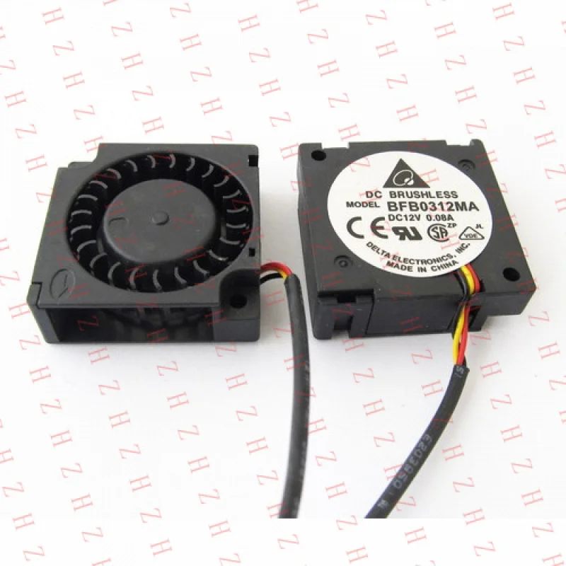 

P+ 1pcs for Delta 30x30x10mm BFB0312MA 12V DC Brushless Blower Fan 3wire 0.08A 3010