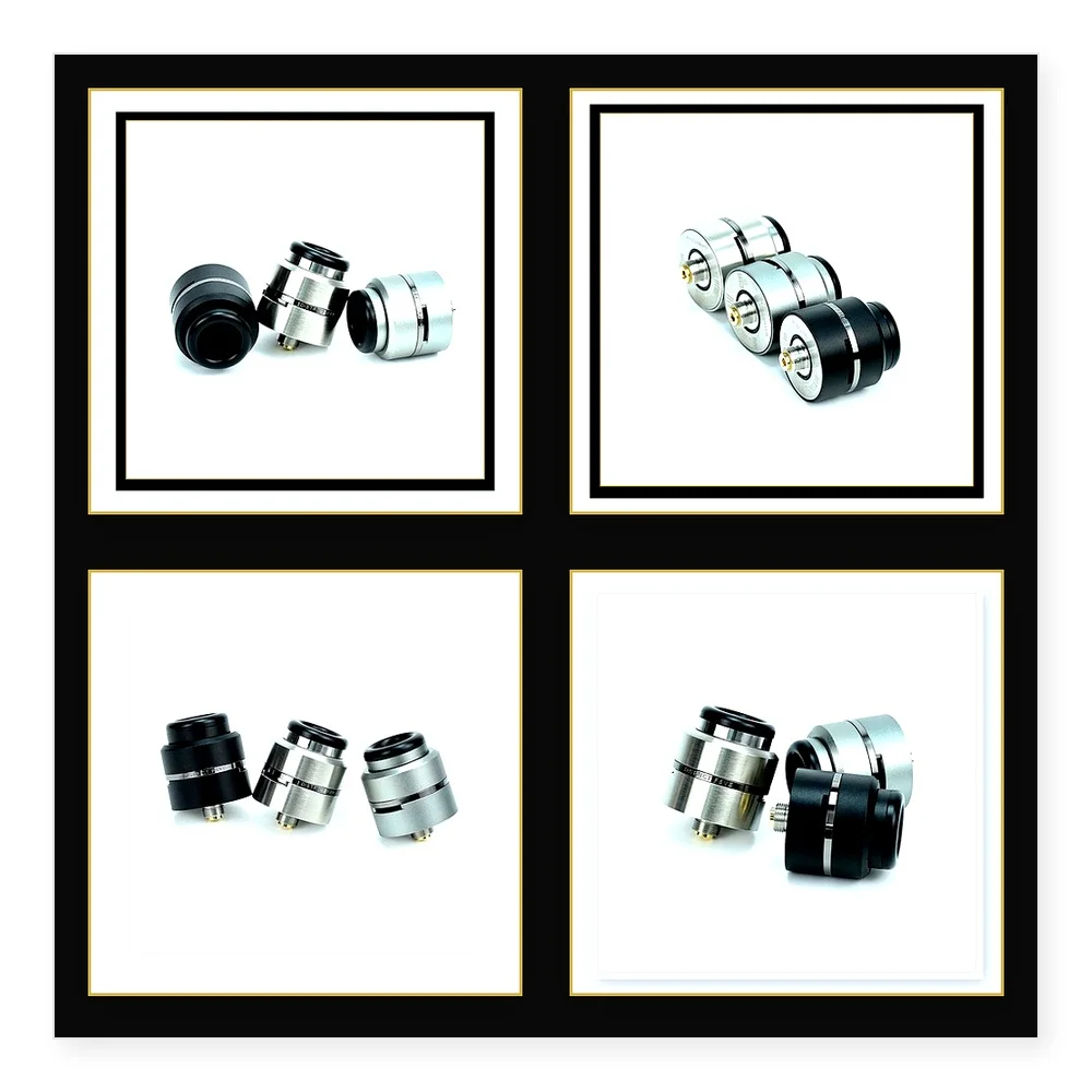 Wolfcoolvape Layercake CSMNT V2 24mm MTL RDA Atomizer with Bottom Feed Pin - Rebuildable Vape Tank for Flavor Enthusiasts