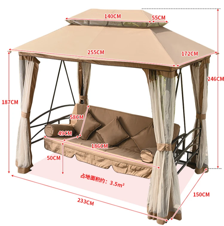 Outdoor Garden Swing Tent Hanging Chair Cradle Cradle