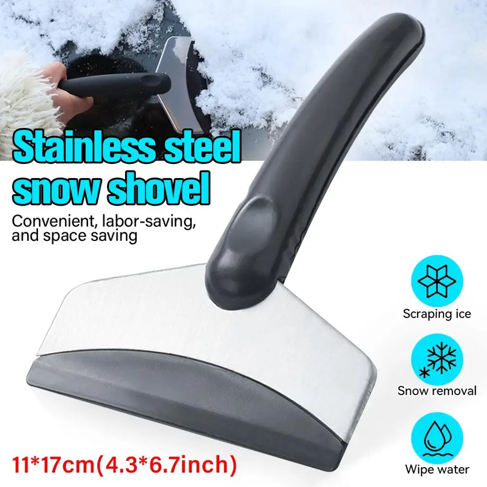 Upgrade Car Snow Ice Scraper,Emergency Stainless Steel Car Windshield Ice Scraper Snow Shovel Car Windshield Snow Shovel