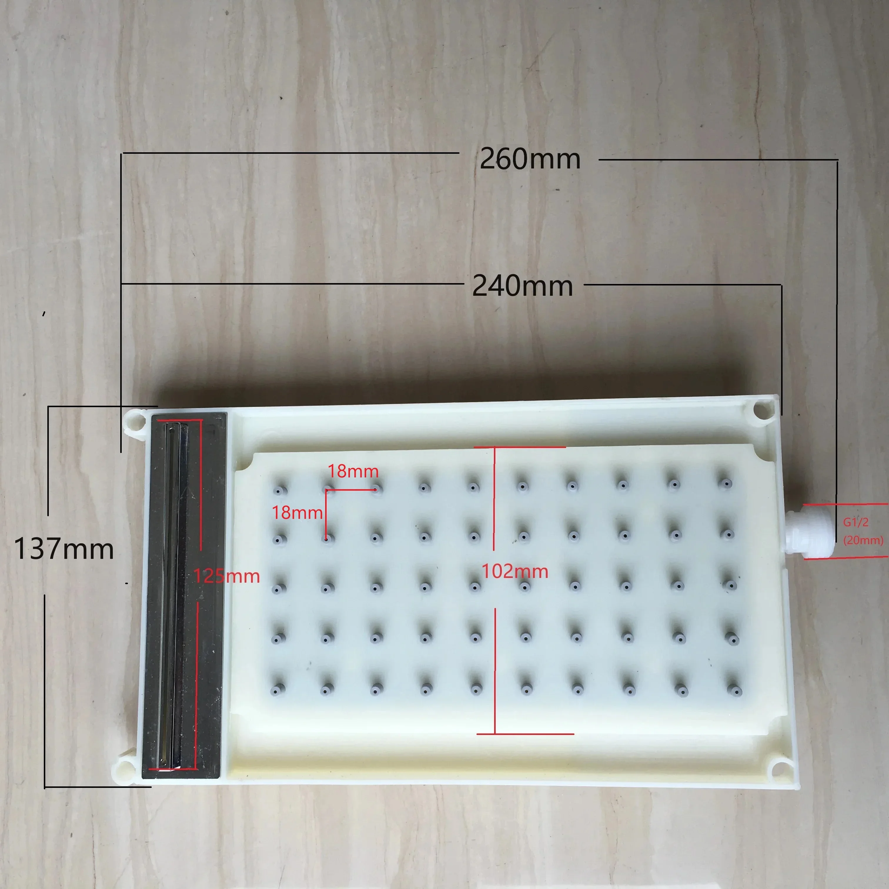 abs-rectangular-shower-head-5x10-hole-top-spray-with-waterfall-outflow-bathroom-shower-head-accessories